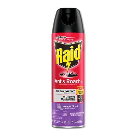 United Stationers Supply Raid, Ant and Roach Killer, 17.5 oz Aerosol, Lavendar SJN334632EA